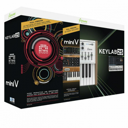 Arturia KeyLab 25 Producer Pack по цене 19 950 руб.