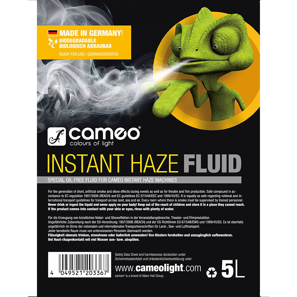 Cameo Instant Haze Fluid 5L по цене 5 400 ₽