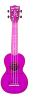 Waterman by Kala KA-SWF-PL Fluorescent Grape Soprano Ukulele