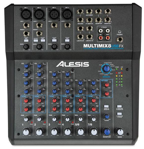Alesis MultiMix 8 USB FX по цене 20 570.00 ₽
