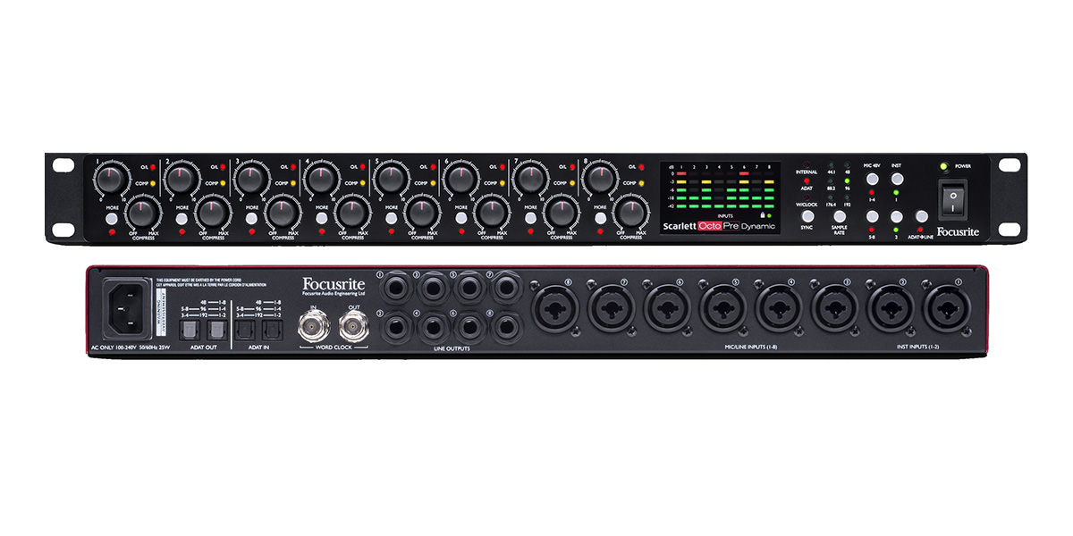 FOCUSRITE Scarlett OctoPre Dynamic по цене 76 636.00 ₽