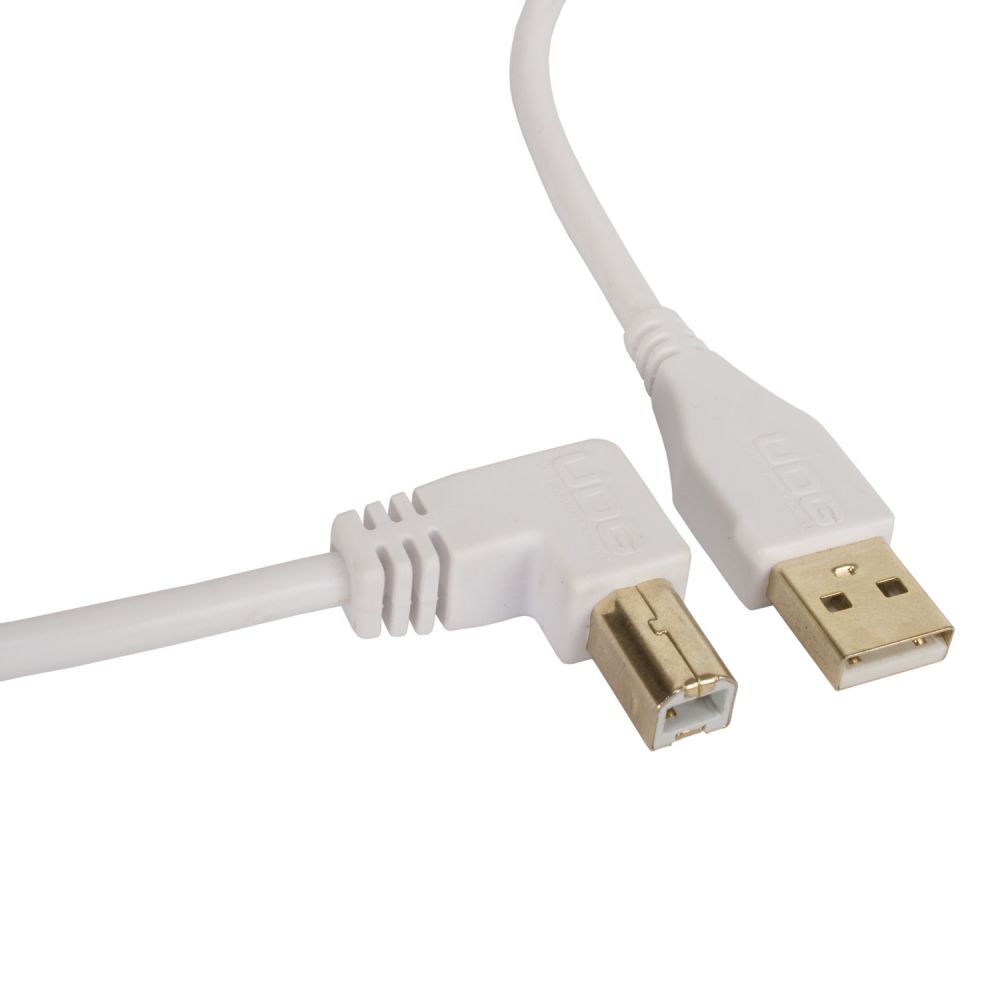 UDG Ultimate Audio Cable USB 2.0 A-B White Angled 1m по цене 900 ₽