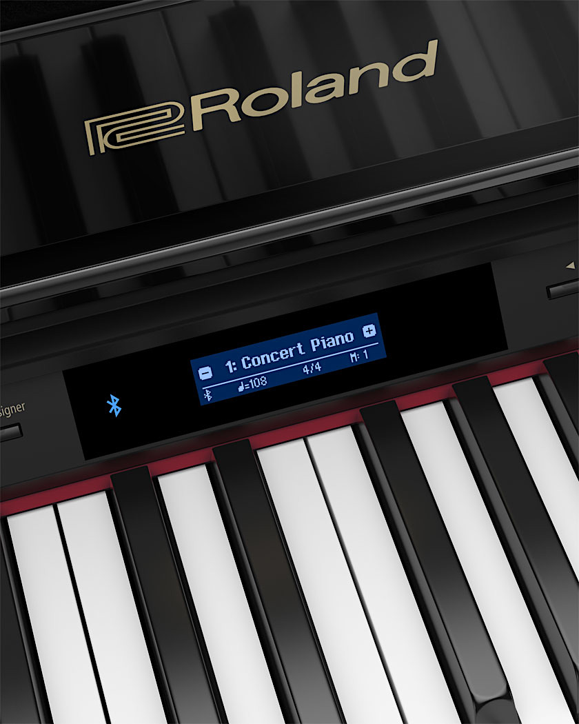 Roland gp607pe digital grand piano polished ebony bundle