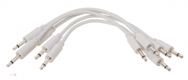 Erica Synths Eurorack Patch Cables 10cm, 5 Pcs White