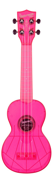Waterman by Kala KA-SWF-PK Fluorescent Pink, Soprano Ukulele по цене 4 550 ₽