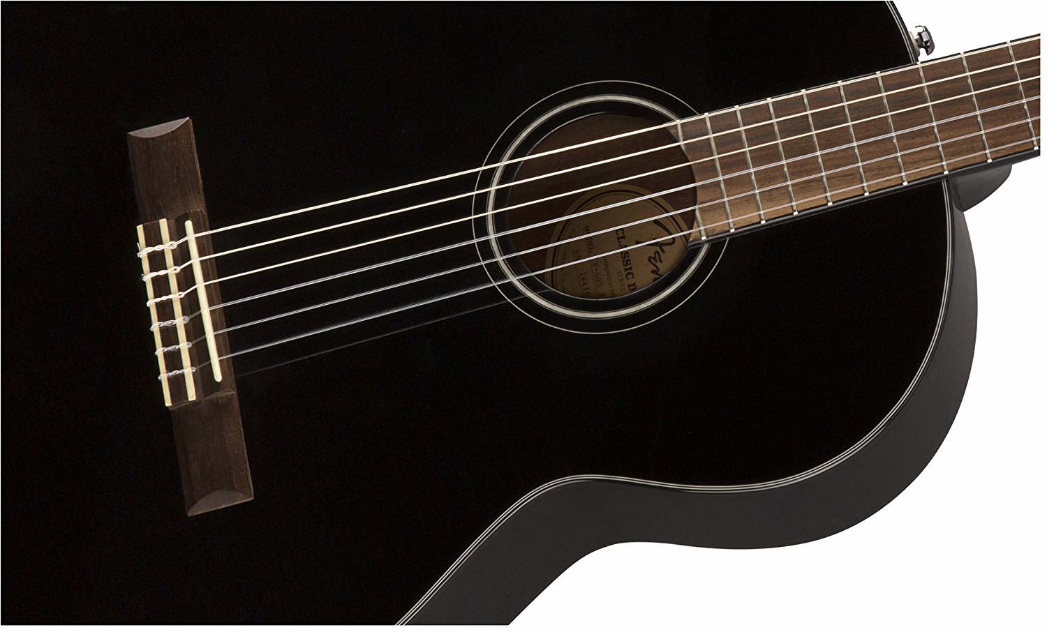 Fender CN-60S Nylon Black по цене 27 170 ₽