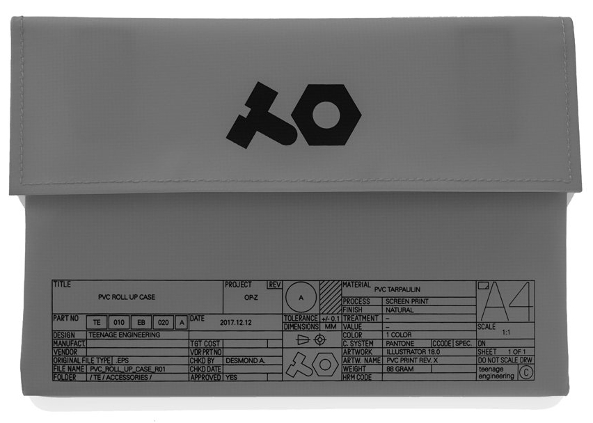 Teenage Engineering OP-Z Roll-Up Bag Grey по цене 3 000 ₽