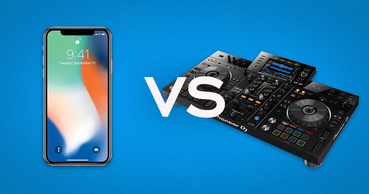 Pioneer XDJ-RX2 VS IPhone X