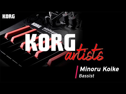 KORG minilogue bass - Minoru Koike plays & talks about his designed sounds