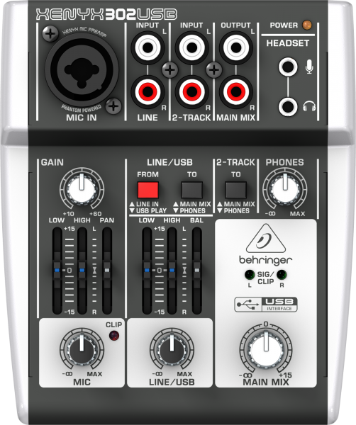 Behringer XENYX 302USB по цене 7 090 ₽