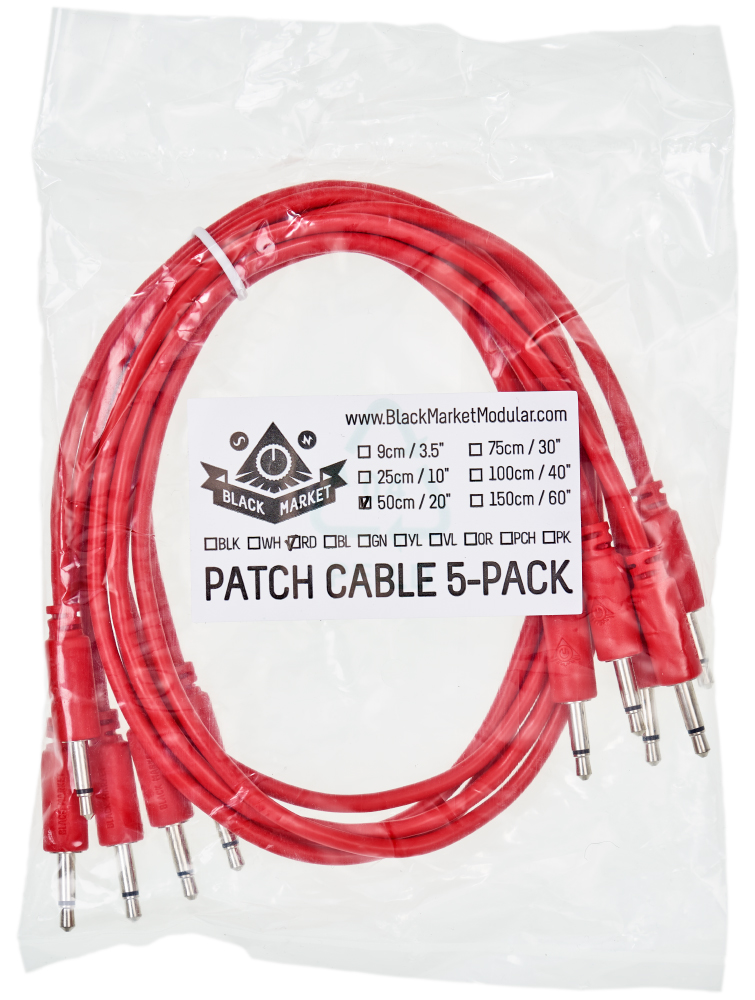 Black Market Modular patchcable 5-Pack 50 cm red по цене 1 400 ₽