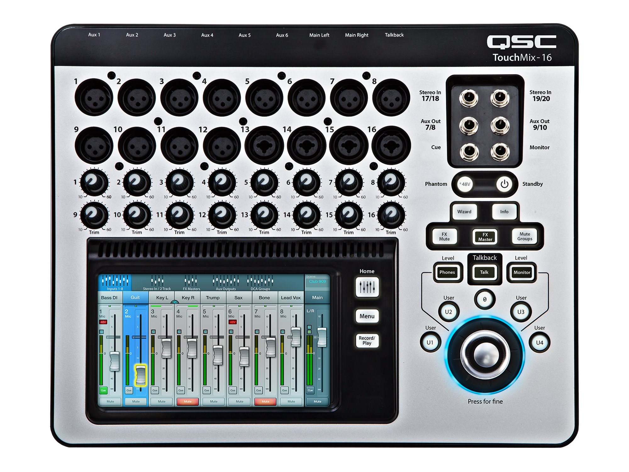 2 QSC KW122 2 QSC KS118 QSC TouchMix 16