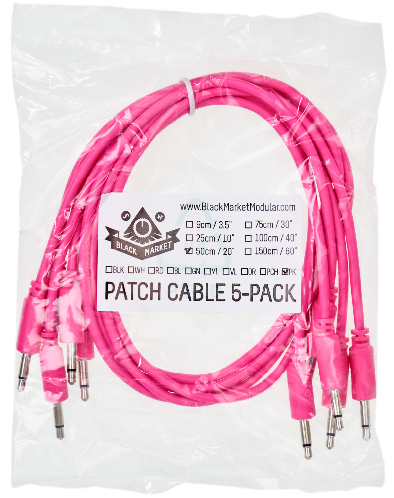 Black Market Modular patchcable 5-Pack 50 cm pink по цене 1 360 ₽