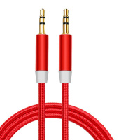 Кабель Stereo Jack 3.5 - Stereo Jack 3.5, 1 м, красный по цене 212.50 ₽