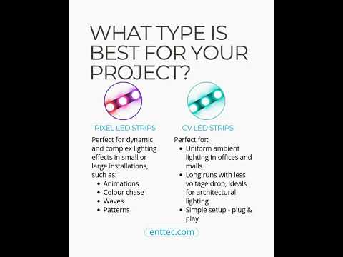 Do you know the difference between Pixel LED strips and CV LED strips?