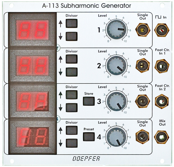 Doepfer A-113 Subharmonic Generator по цене 34 500 ₽
