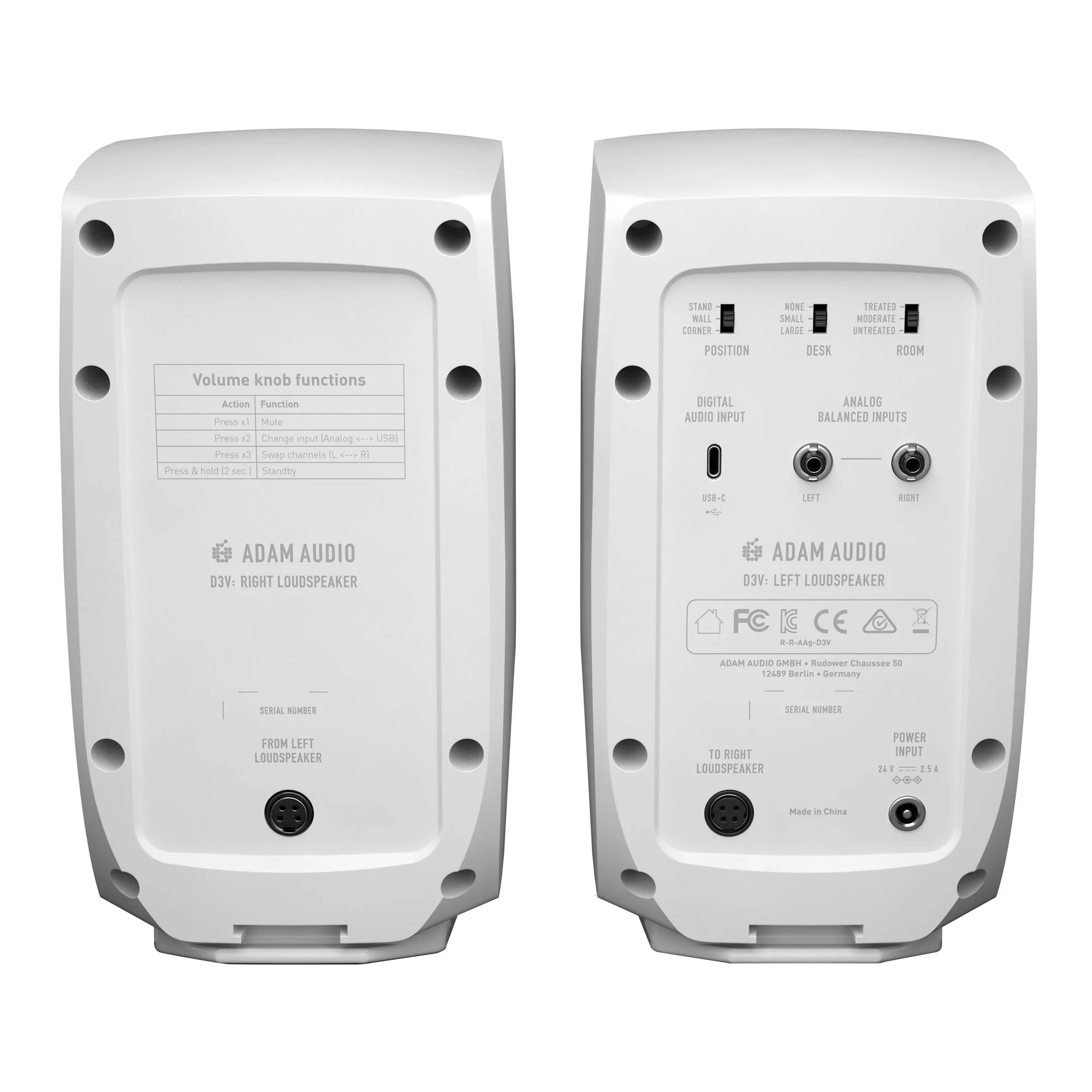 Adam Audio D3V White по цене 50 000.00 ₽