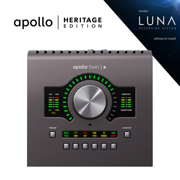 Universal Audio Apollo Twin X Quad Heritage Edition по цене 172 914 ₽