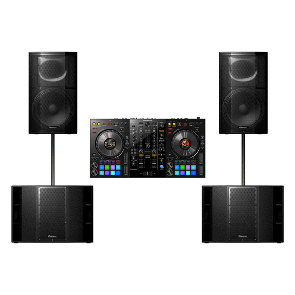 Комплект Pioneer XPRS-215S (2 шт) + Pioneer XPRS-15 (2 шт) + Pioneer DDJ-800 по цене 822 950 ₽