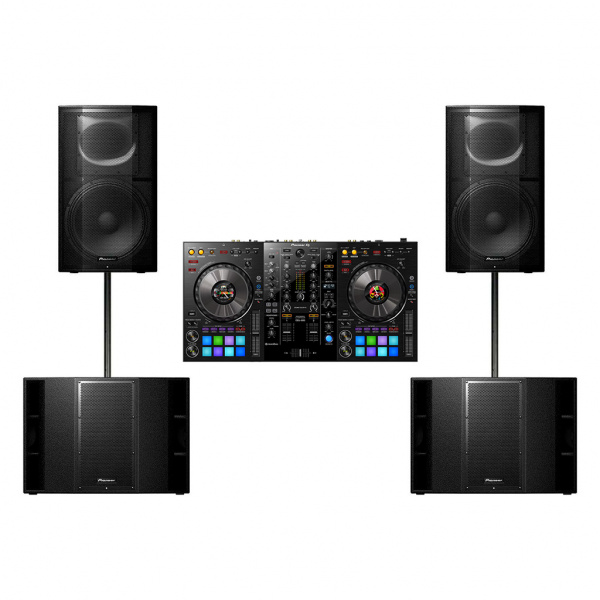 Комплект Pioneer XPRS-215S (2 шт) + Pioneer XPRS-15 (2 шт) + Pioneer DDJ-800 по цене 822 920 ₽