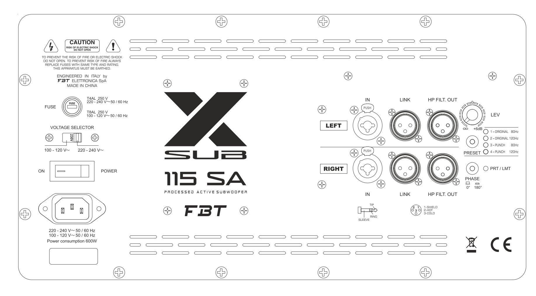 FBT X-SUB 115SA по цене 132 000 ₽