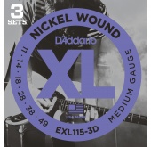D'Addario EXL115-3D по цене 2 750 ₽