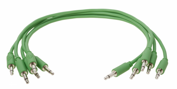Erica Synths Eurorack Patch Cables 20cm, 5 Pcs Green по цене 900 ₽