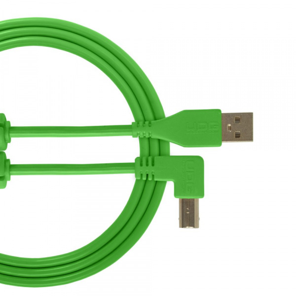 UDG Ultimate Audio Cable USB 2.0 A-B Green Angled 1m по цене 940 ₽