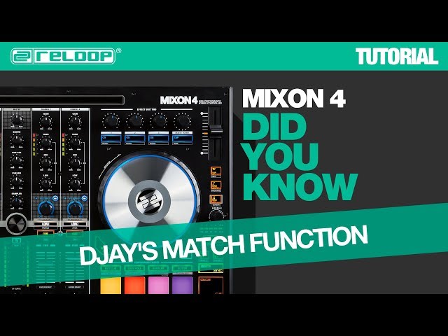 Reloop Mixon 4 DJ Controller - djay's Match function - Did You Know? (Tutorial)