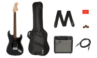Fender Squier Affinity 2021 Stratocaster HSS Pack LRL Charcoal Frost Metallic по цене 69 000 ₽