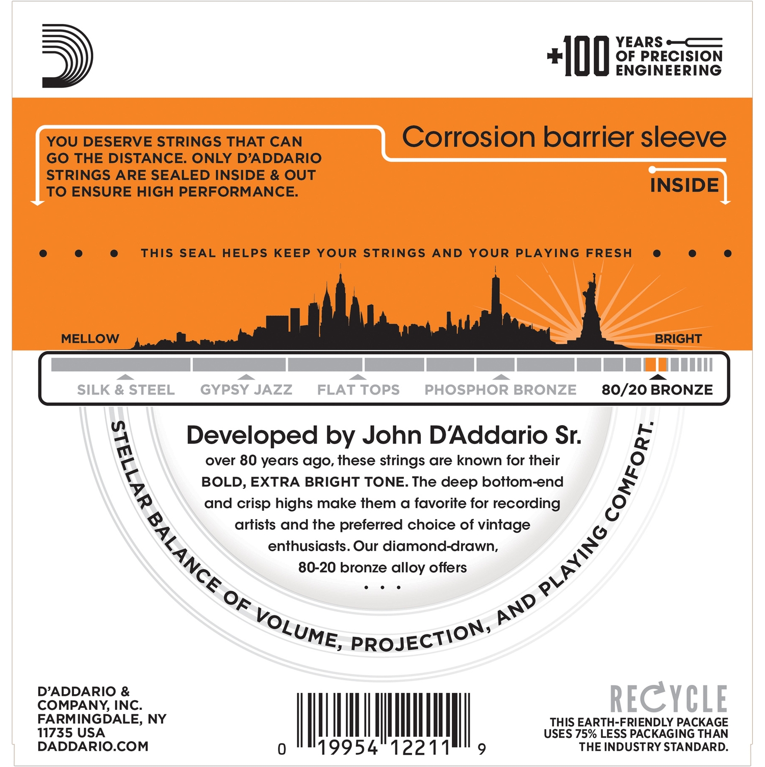 D'Addario EJ10 по цене 1 150 ₽