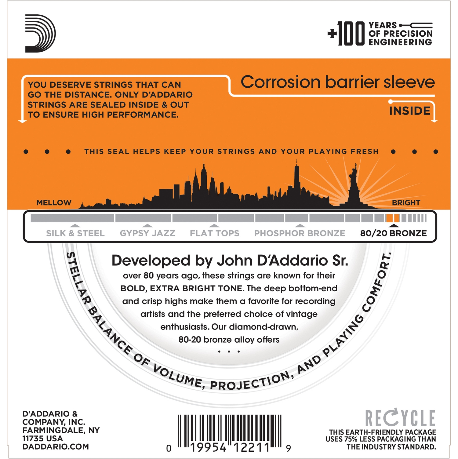 D'Addario EJ10 по цене 1 300 ₽