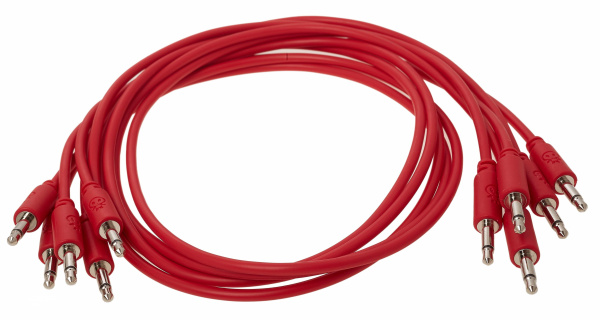 Erica Synths Eurorack Patch Cables 30cm, 5 Pcs Red