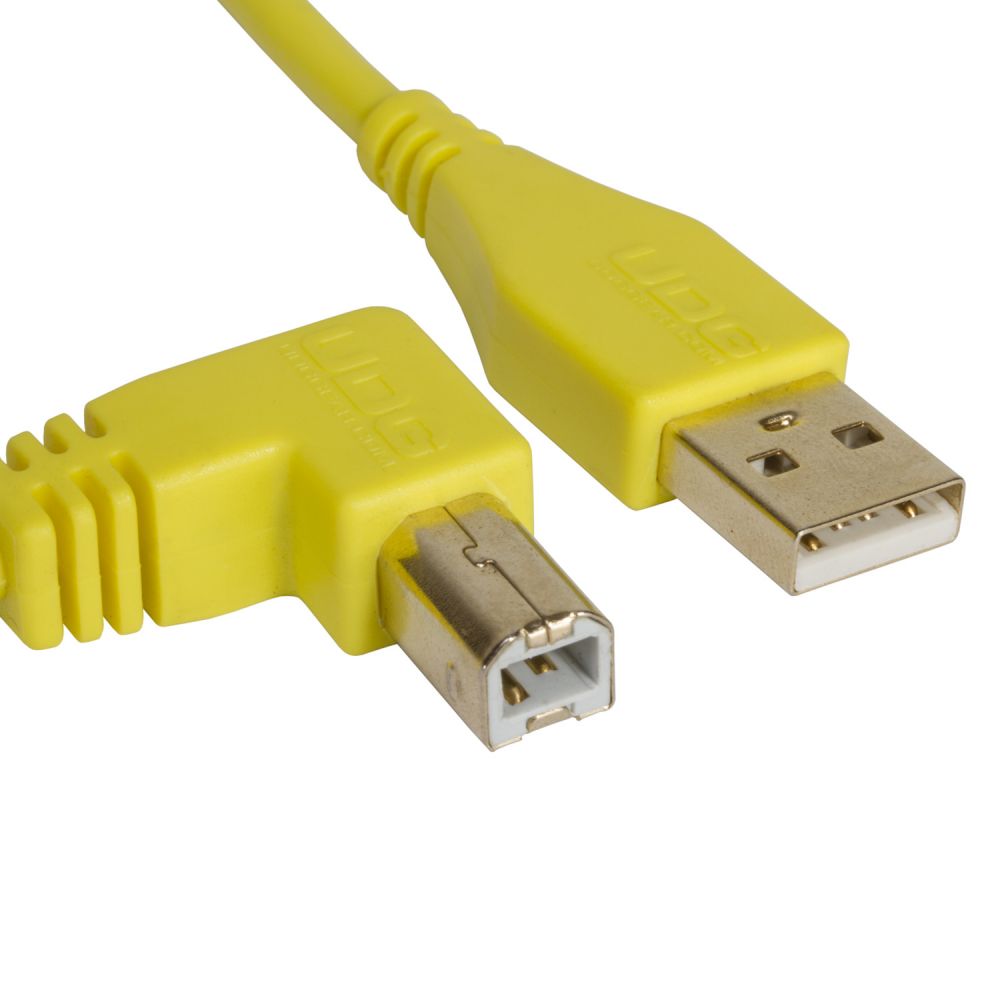 UDG Ultimate Audio Cable USB 2.0 A-B Yellow Angled 1m по цене 900 ₽