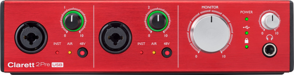 Focusrite Clarett 2Pre USB по цене 45 000 ₽