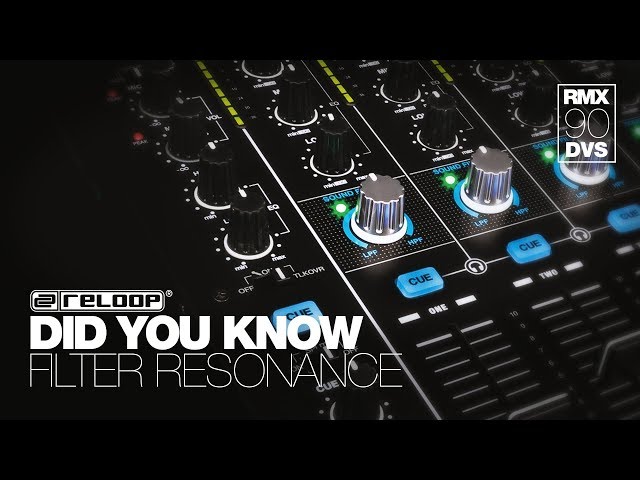 Reloop RMX-90 DVS DJ Club Mixer -  How To Adjust The Filter Resonance - Did You Know? (Tutorial)