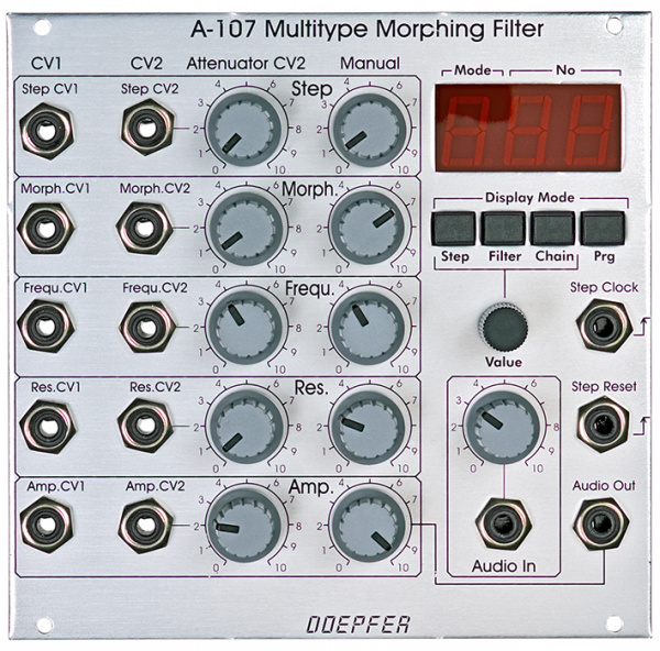 Doepfer A-107 Multitype Morphing Filter по цене 28 880 ₽
