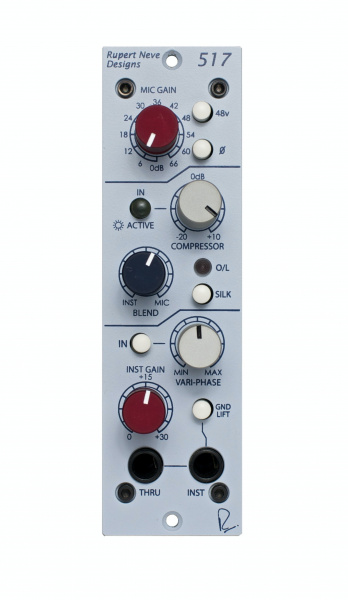 Rupert Neve Designs 517 Mic Preamp / DI / Compressor with Vari-phase по цене 69 000.00 ₽