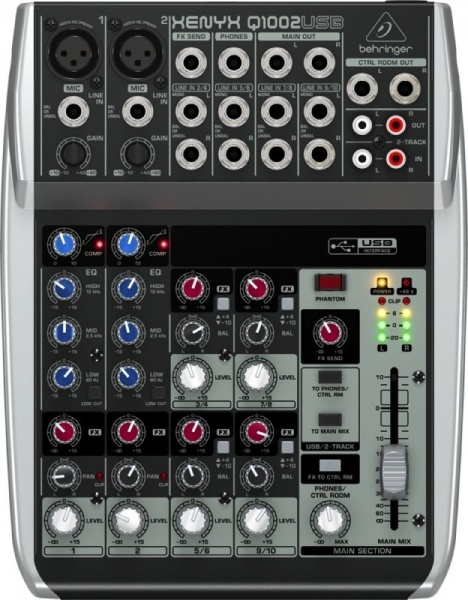 Behringer Xenyx Q1002USB по цене 9 310.00 ₽