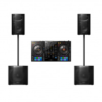 Комплект Pioneer XPRS-115S (2 шт) + Pioneer XPRS-10 (2 шт) + Pioneer DDJ-800