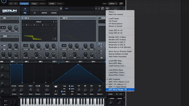 Serum теперь поддерживает MIDI Polyphonic Expression