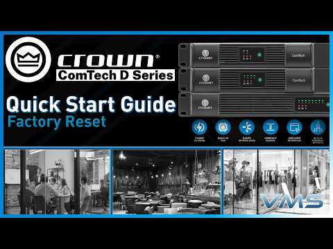 Factory Reset | Crown Comtech D-Series Amplifiers