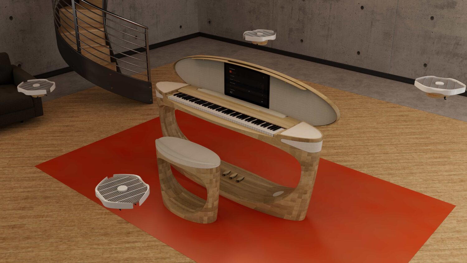 Roland | Футуристичный концепт пианино с дронами на 50-летие