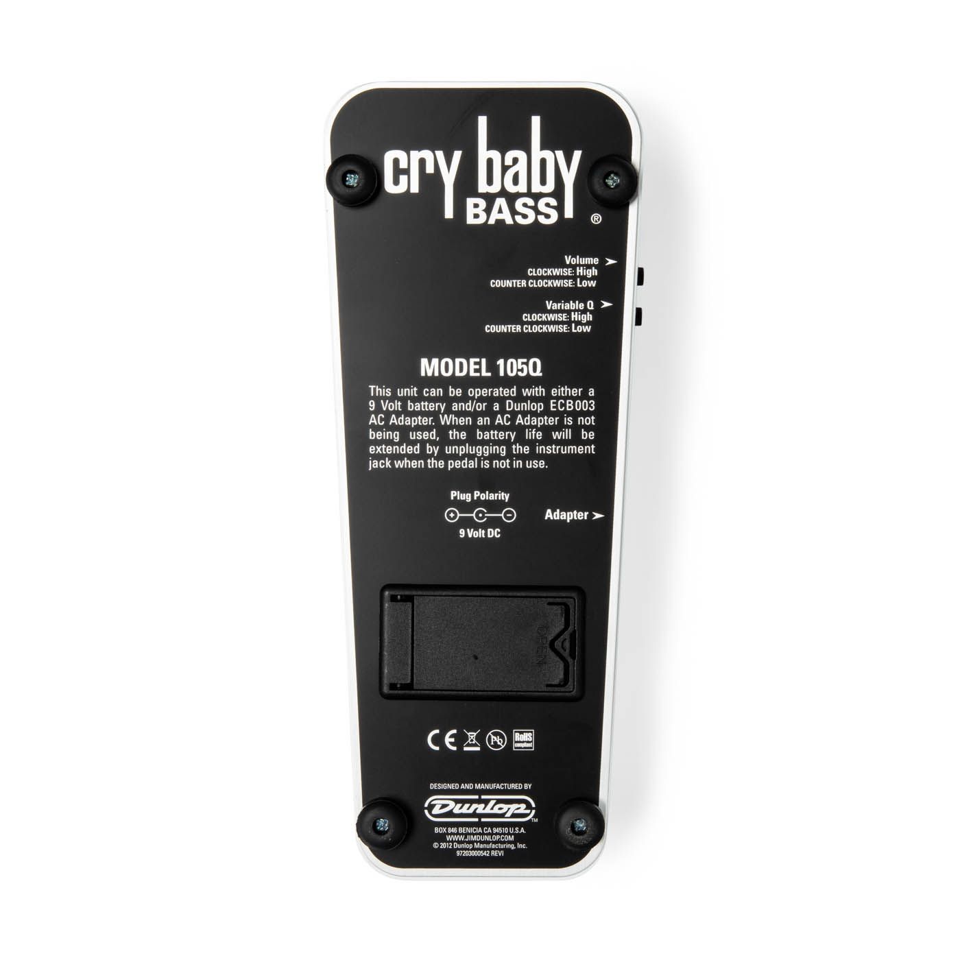 Dunlop 105Q Cry Baby Bass по цене 25 000.00 ₽