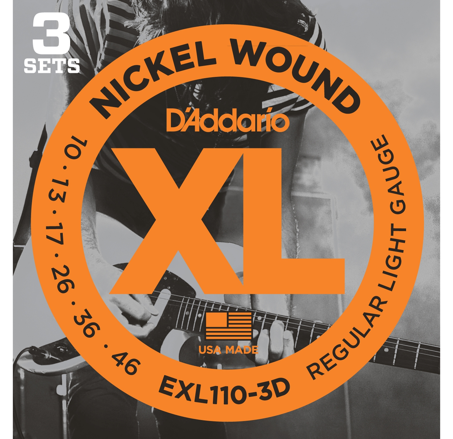 D'Addario EXL110-3D по цене 3 220 ₽