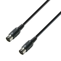 Adam Hall Cables K3 MIDI 0075 BLK - MIDI Cable 0.75 m Black по цене 330 ₽