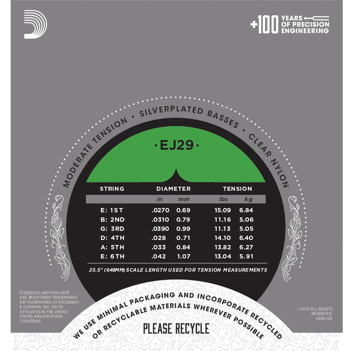 D'Addario EJ29 по цене 1 650 ₽