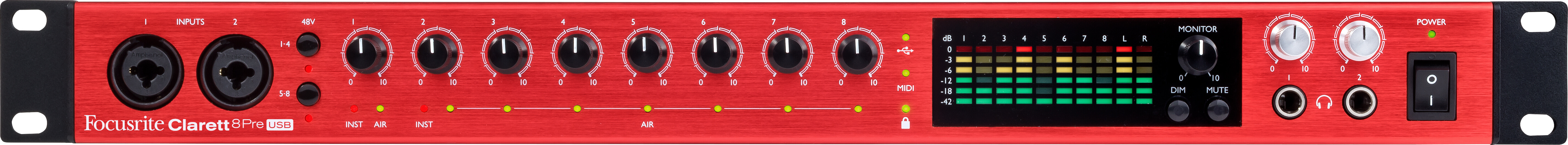 FOCUSRITE Clarett 8Pre USB по цене 82 400 ₽