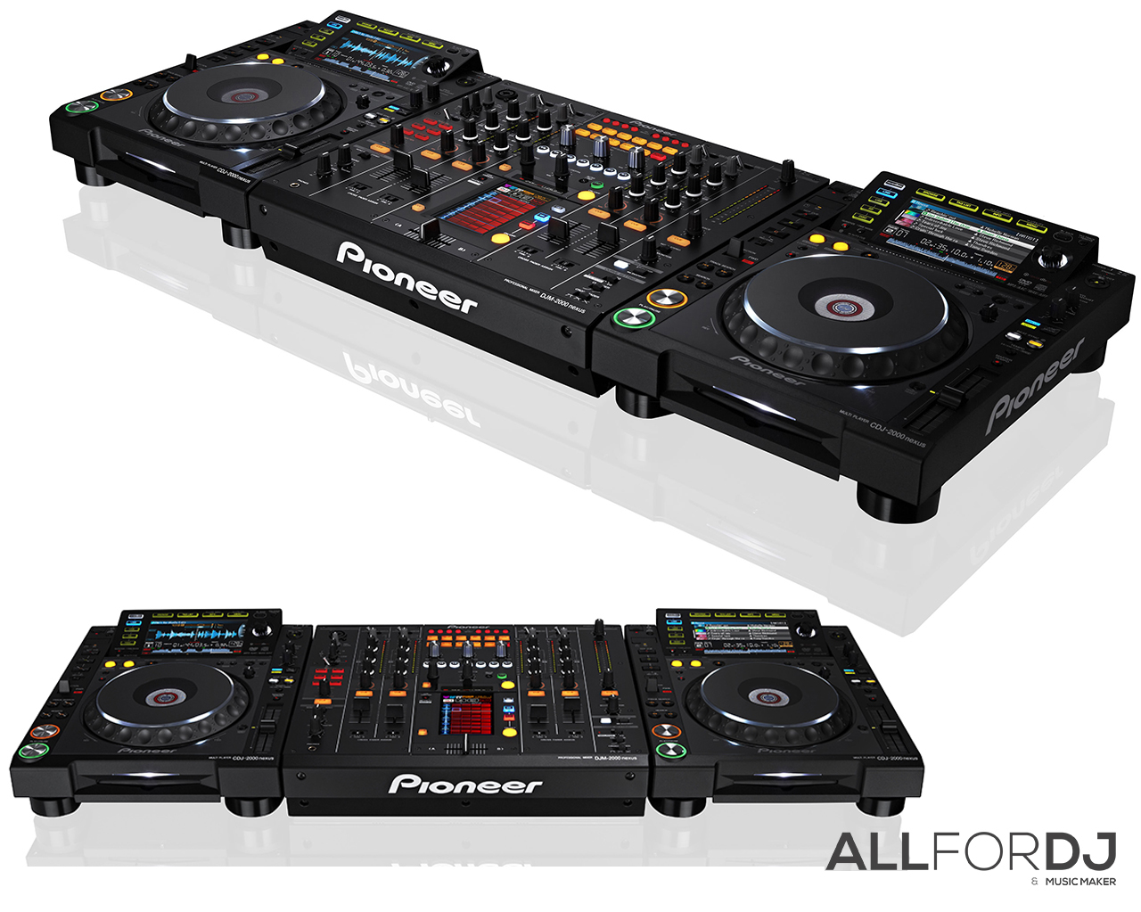 Комплект Pioneer 2x CDJ-2000 NXS/Nexus + DJM-2000 NXS/Nexus