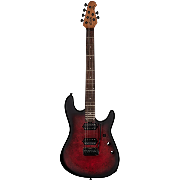 Sterling By Music Man Jason Richardson RICHARDSON6 Dark Scarlet Burst Satin